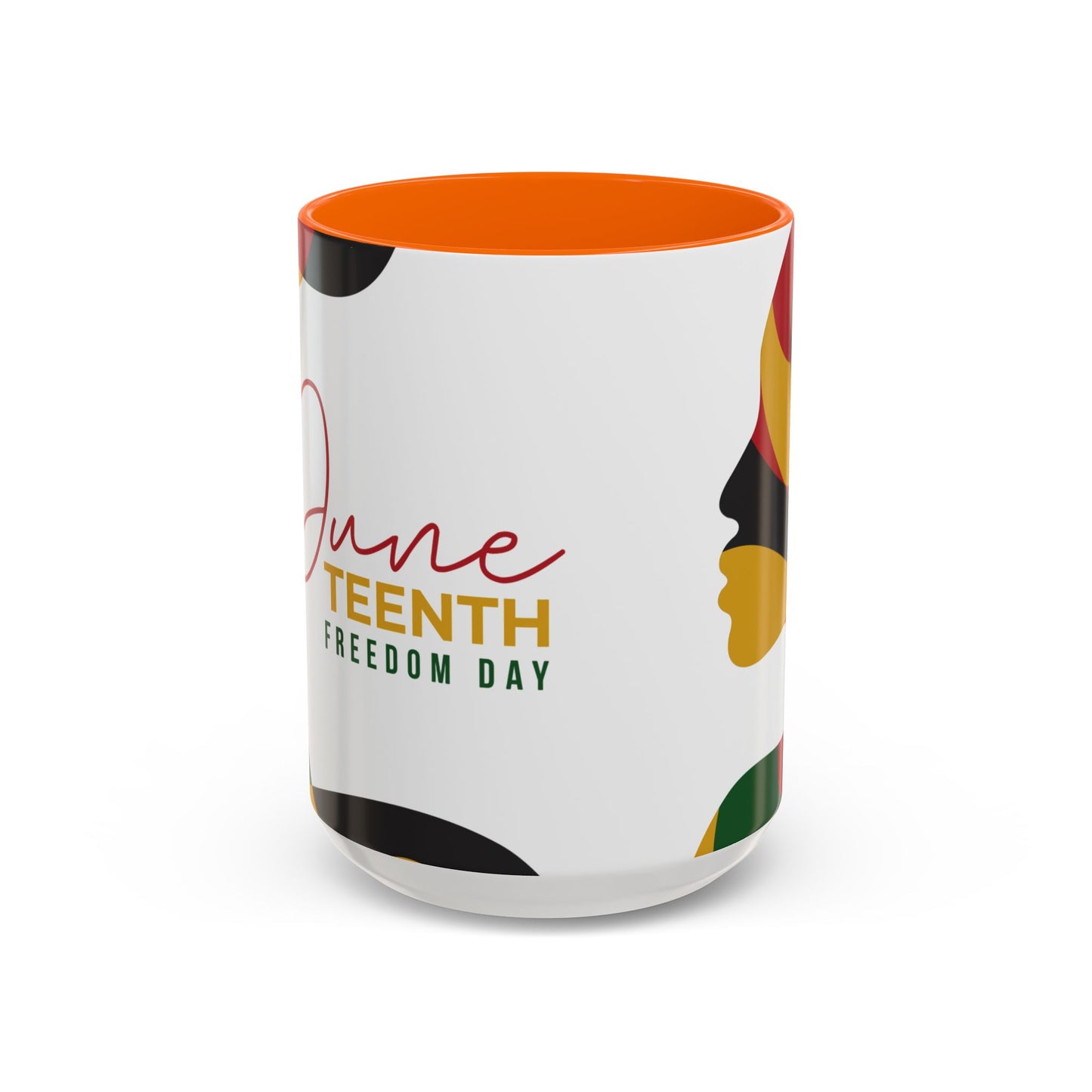 Juneteenth Freedom Day Accent Coffee Mug | Celebrate Liberation, Bold Black History Gift, Vibrant Home & Office Decor