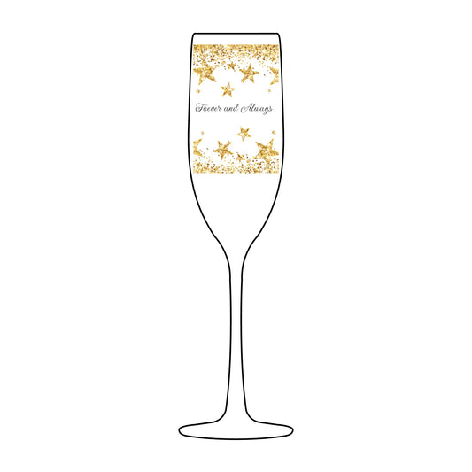 Forever & Always – Champagne Glass