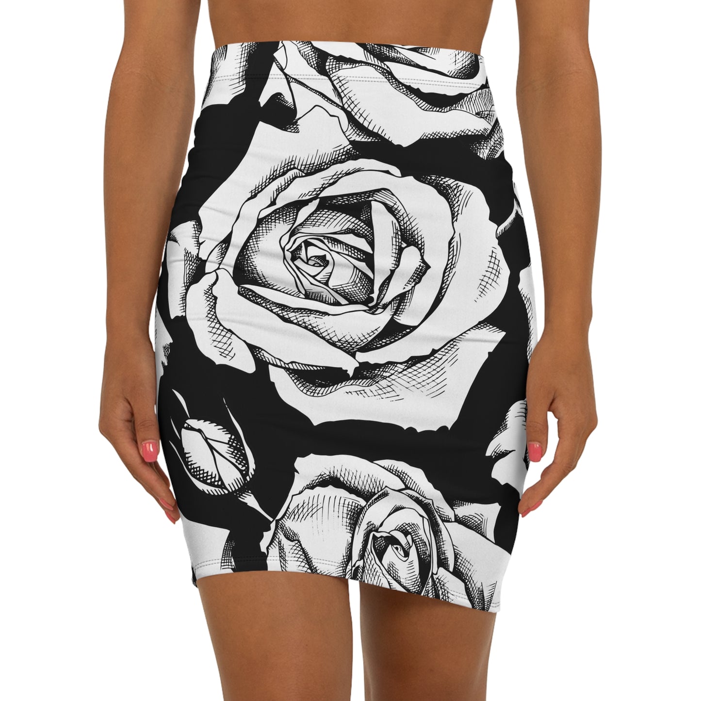 🌷 Fleur Forme Pencil Skirt – Elegance in Full Bloom