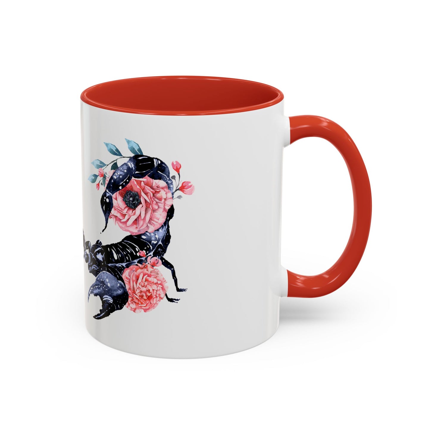 “Scorpio Bloom” Floral Accent Coffee Mug