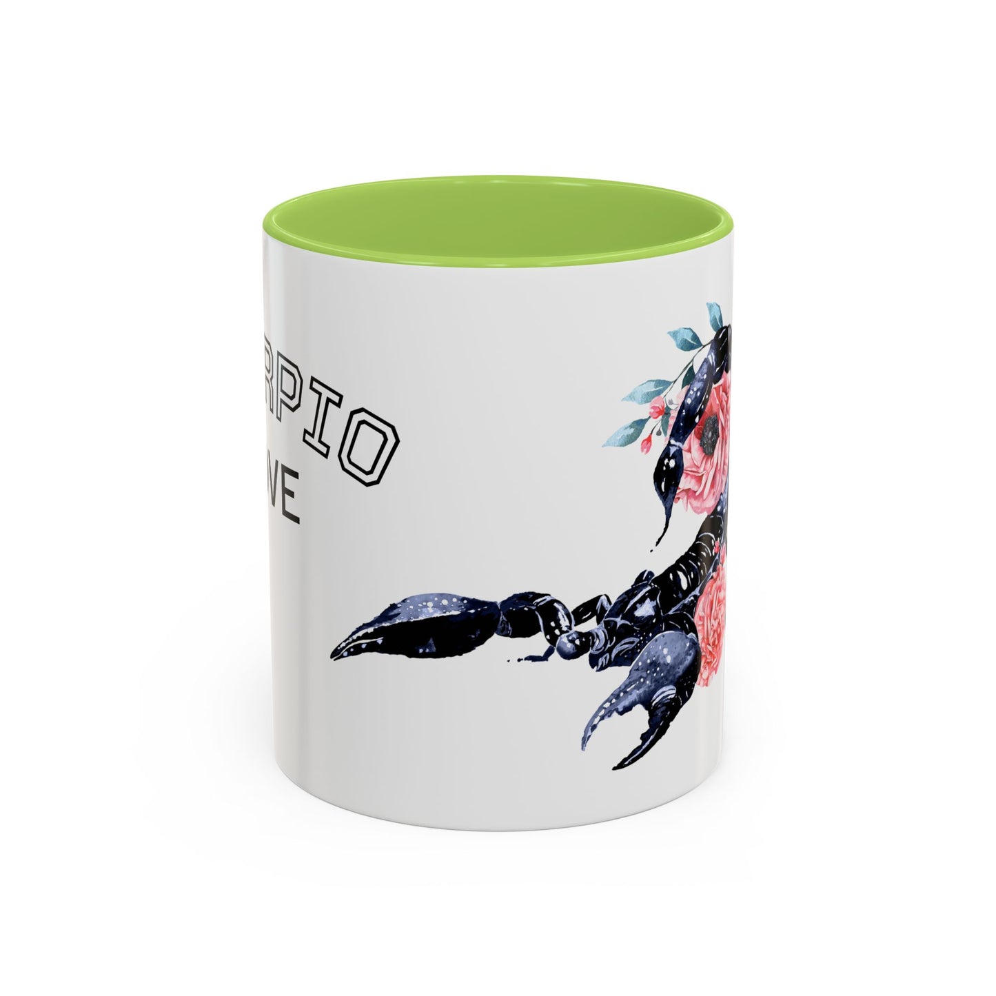 “Scorpio Bloom” Floral Accent Coffee Mug