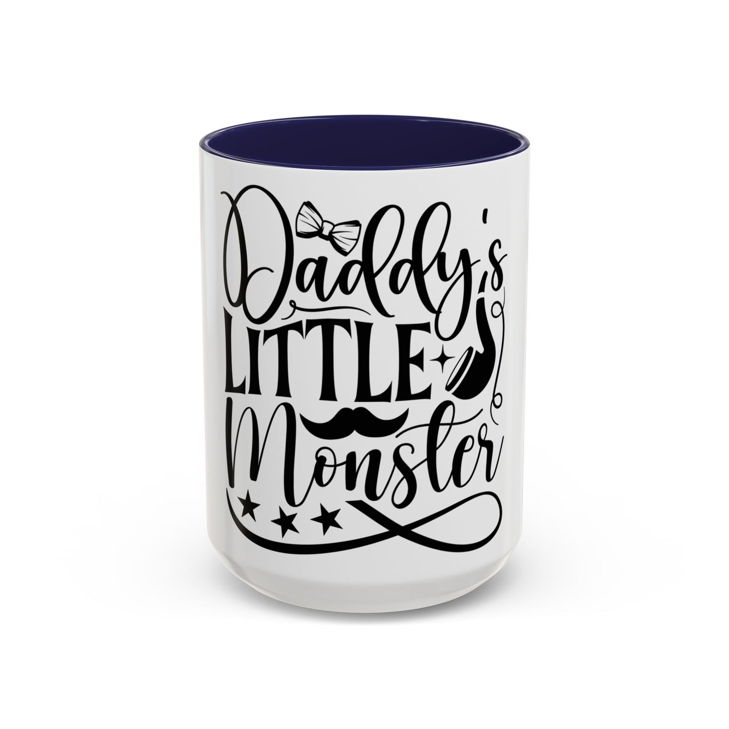 Daddy's Little Monster Coffee Mug | Funny Gift for Dads, Father’s Day Mug, Baby Shower Surprise, Family Drinkware