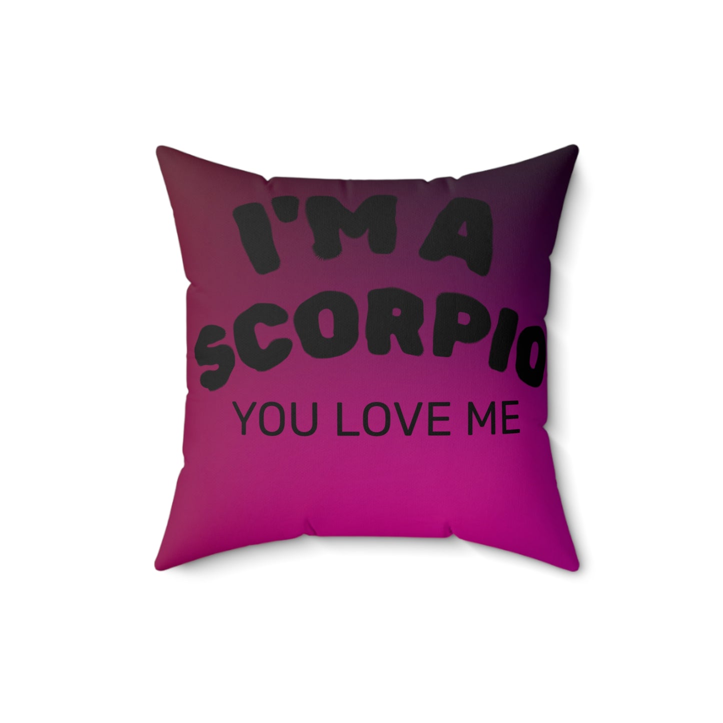 Scorpio Faux Suede Pillow - Zodiac Decor for Astrology Lovers