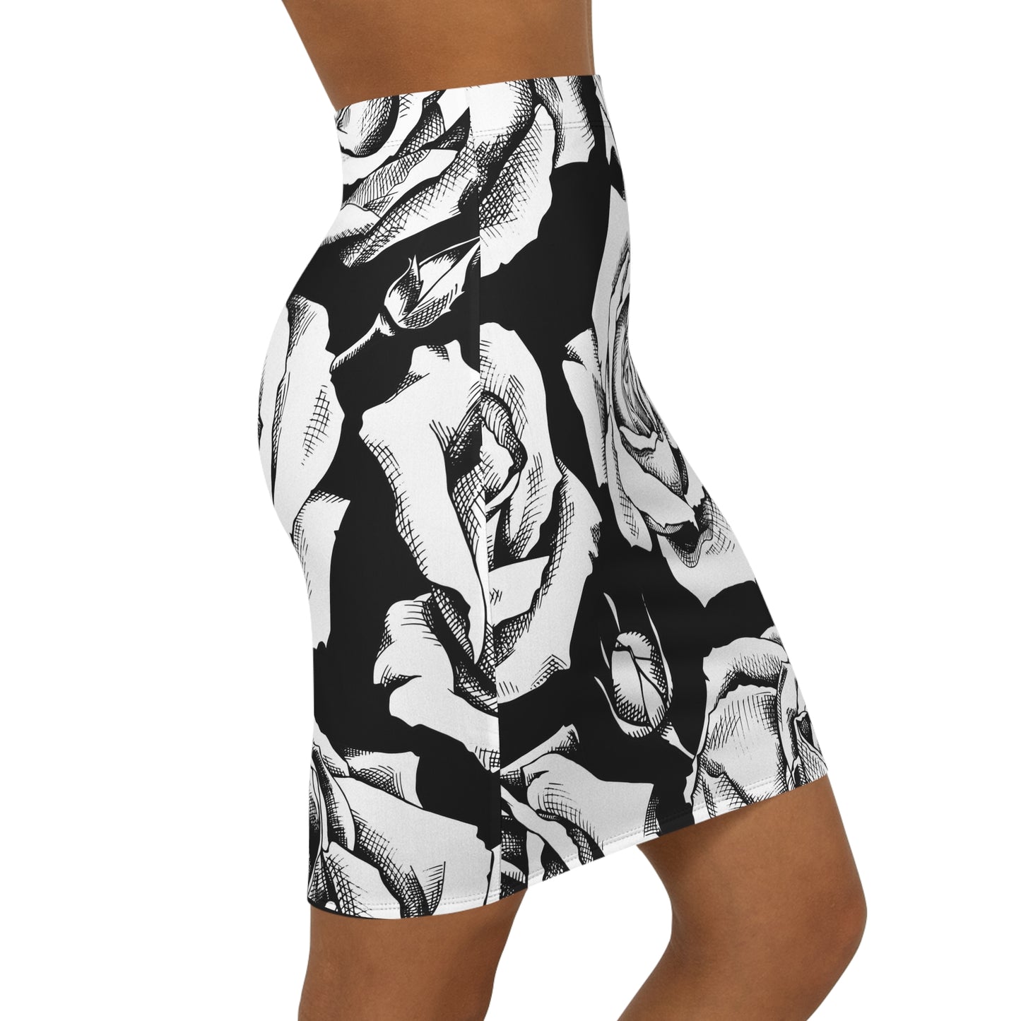 🌷 Fleur Forme Pencil Skirt – Elegance in Full Bloom