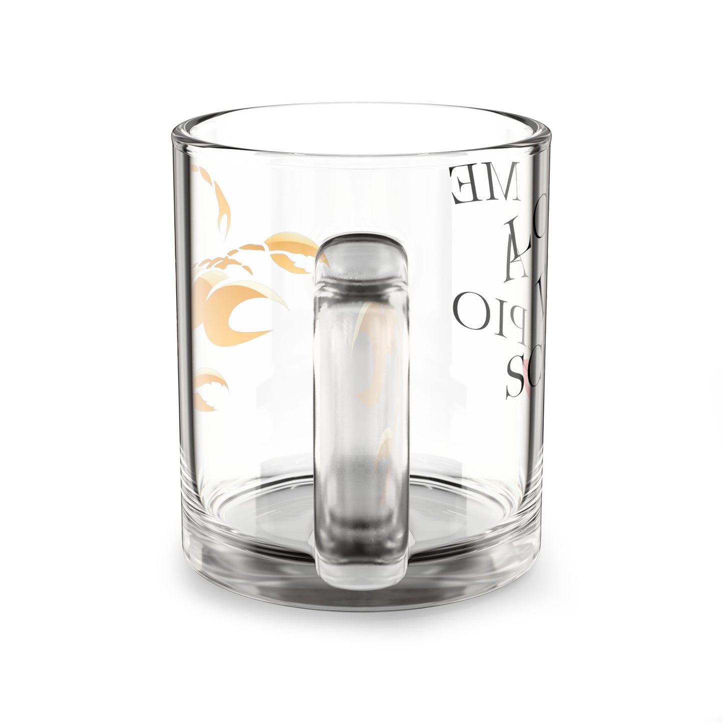 “Scorpio Charm” 10oz Glass Mug – Love Me & I’ll Scorpion Design