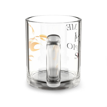 “Scorpio Charm” 10oz Glass Mug – Love Me & I’ll Scorpion Design