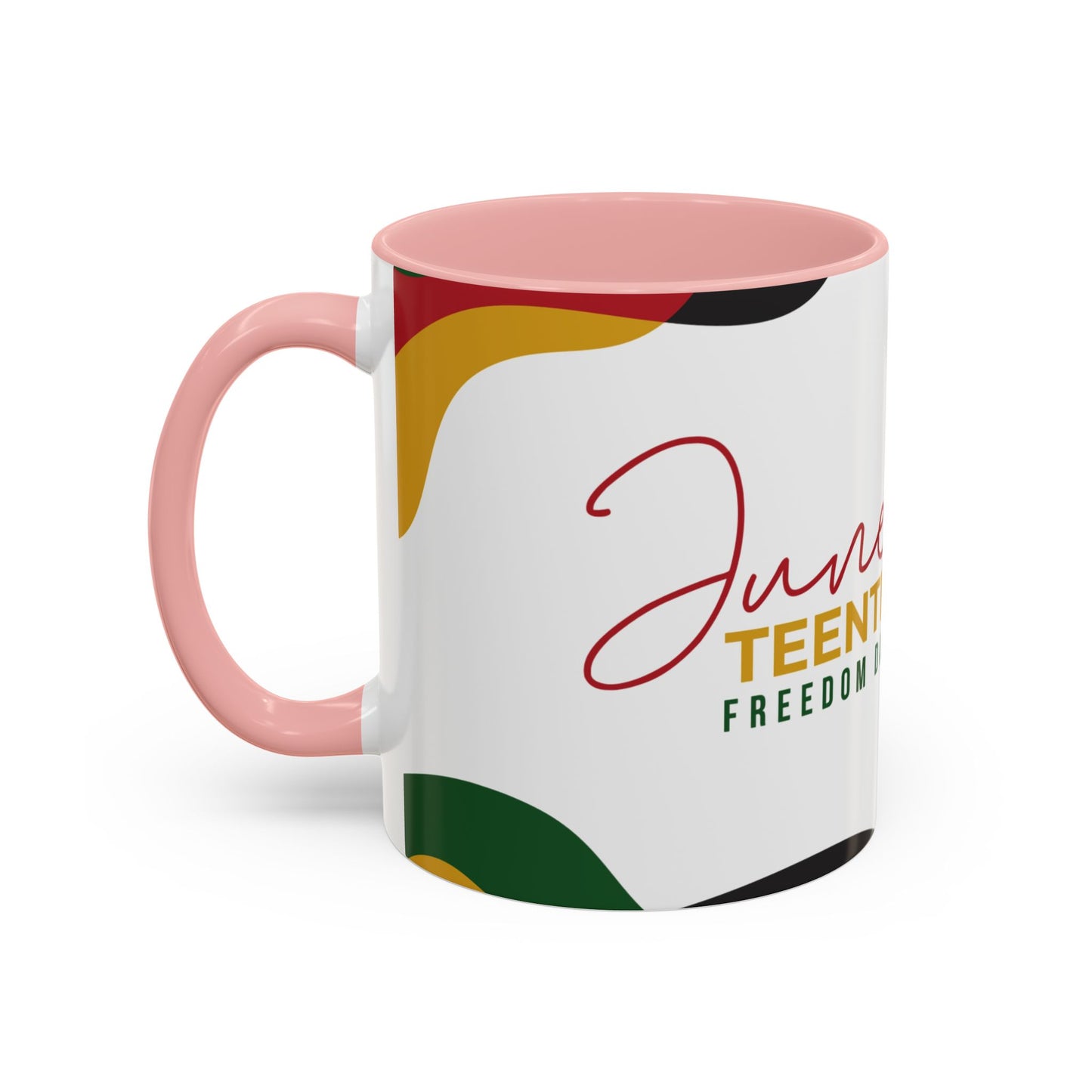 Juneteenth Freedom Day Accent Coffee Mug | Celebrate Liberation, Bold Black History Gift, Vibrant Home & Office Decor