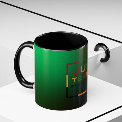 Juneteenth Accent Coffee Mug - Celebrate Freedom, Gift for Black History Month, Unique Housewarming Gift, Colorful Mug for All Occasions