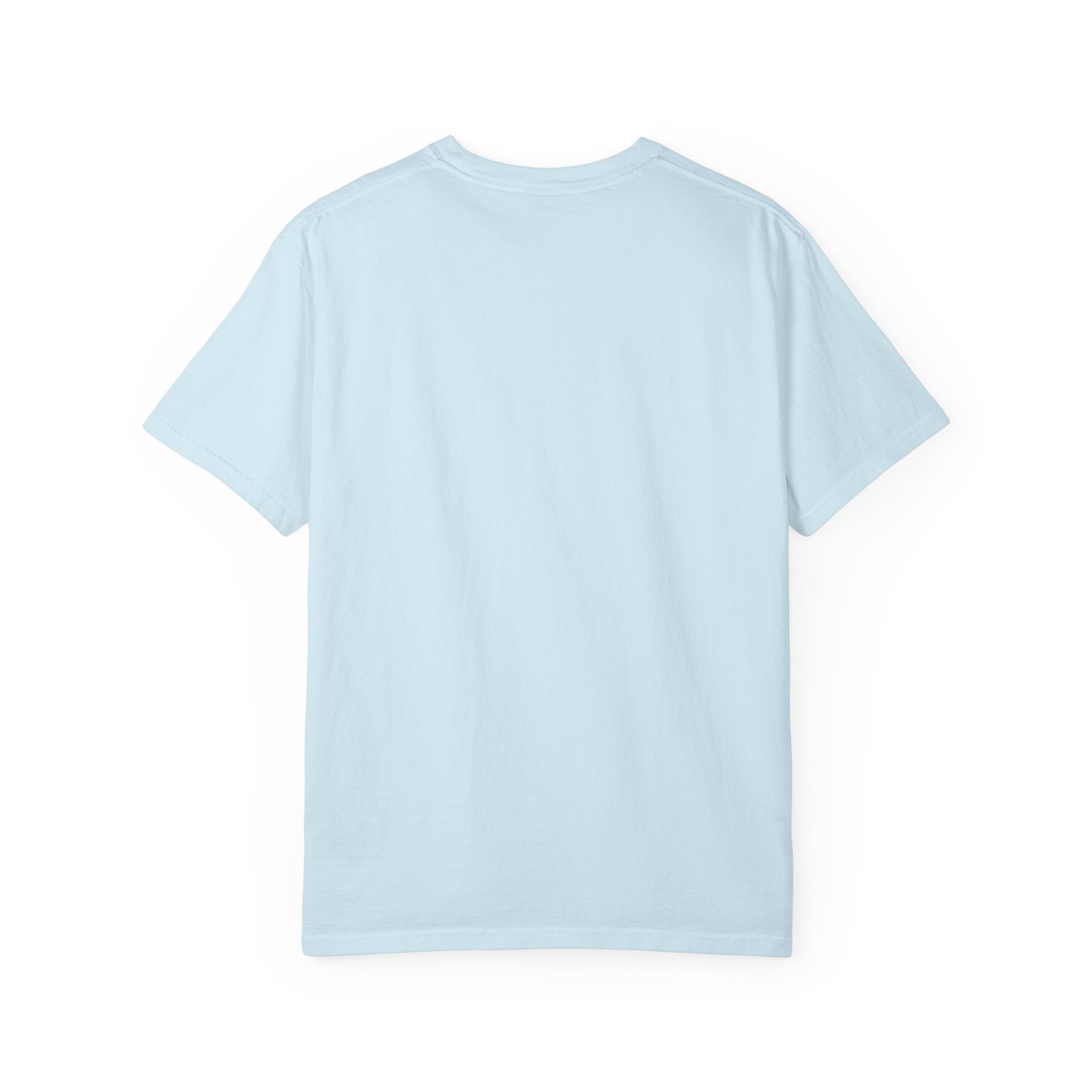 Futuristic Metal Emblem Graphic T‑Shirt