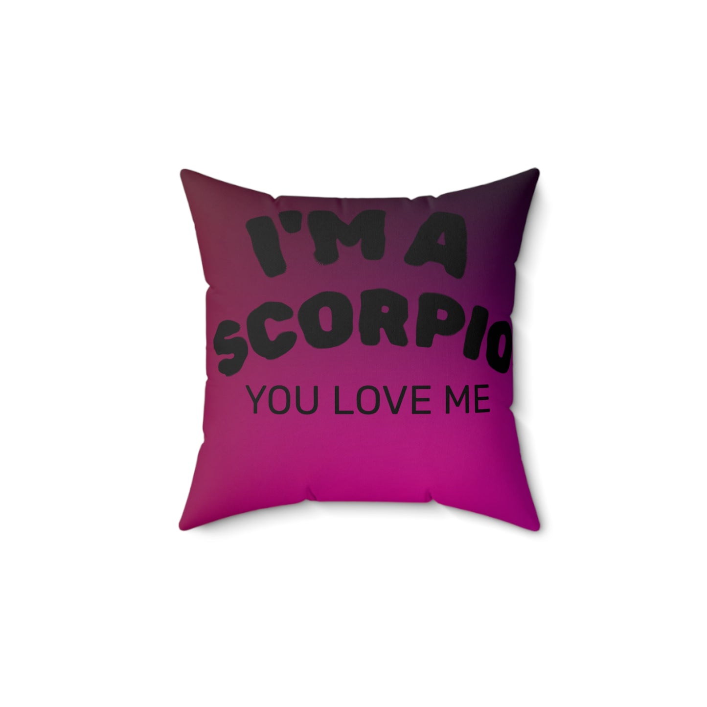 Scorpio Faux Suede Pillow - Zodiac Decor for Astrology Lovers