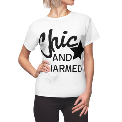 Chic & Charmed Women's Graphic Tee – Everyday Style with a Bold Twist