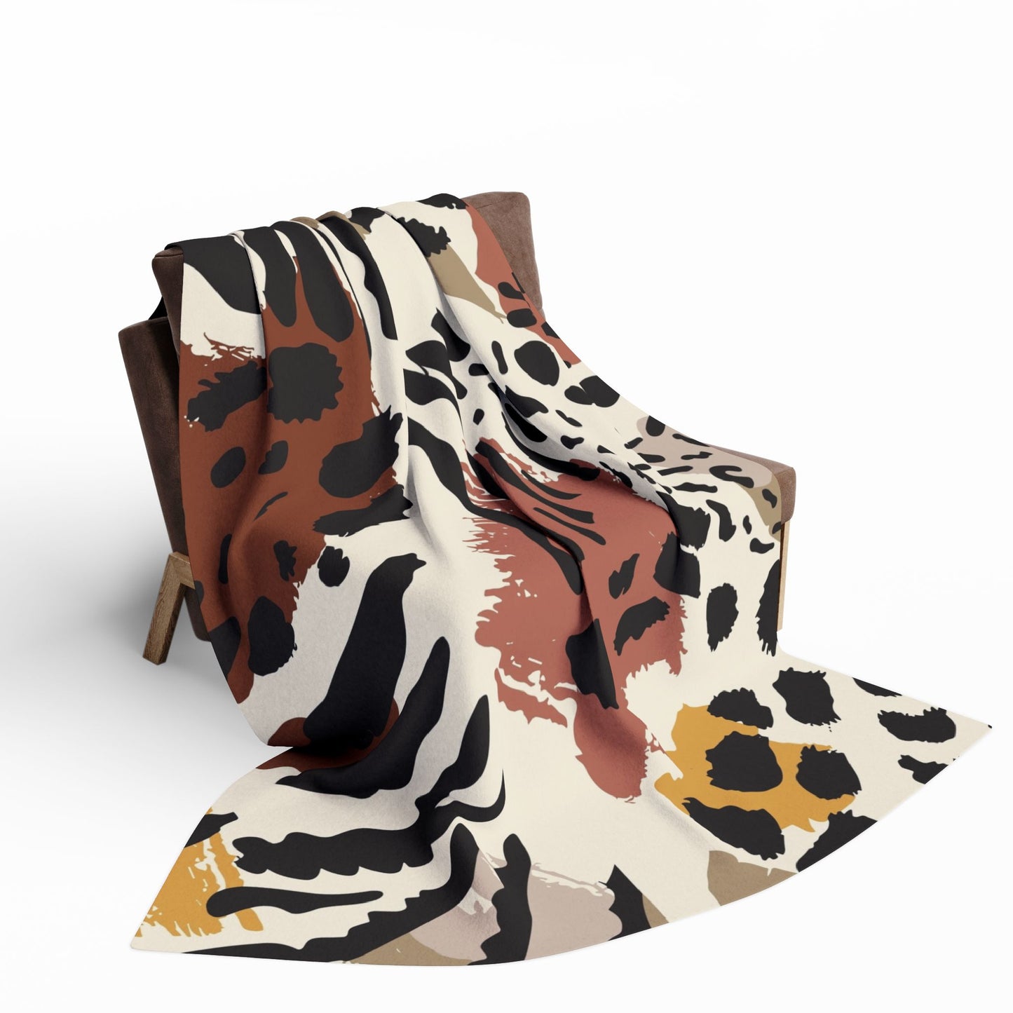 Cozy Arctic Fleece Blanket – Animal Print Throw for Stylish Comfort & Warmth
