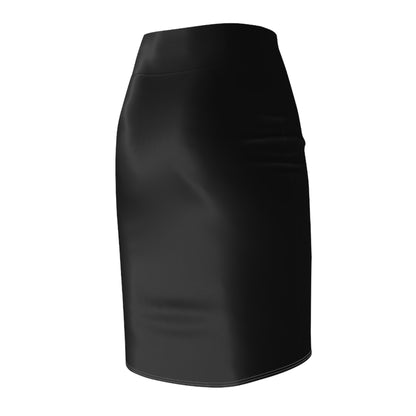 "Chic Control" Solid Black Pencil Skirt – Sleek, Confident, Timeless