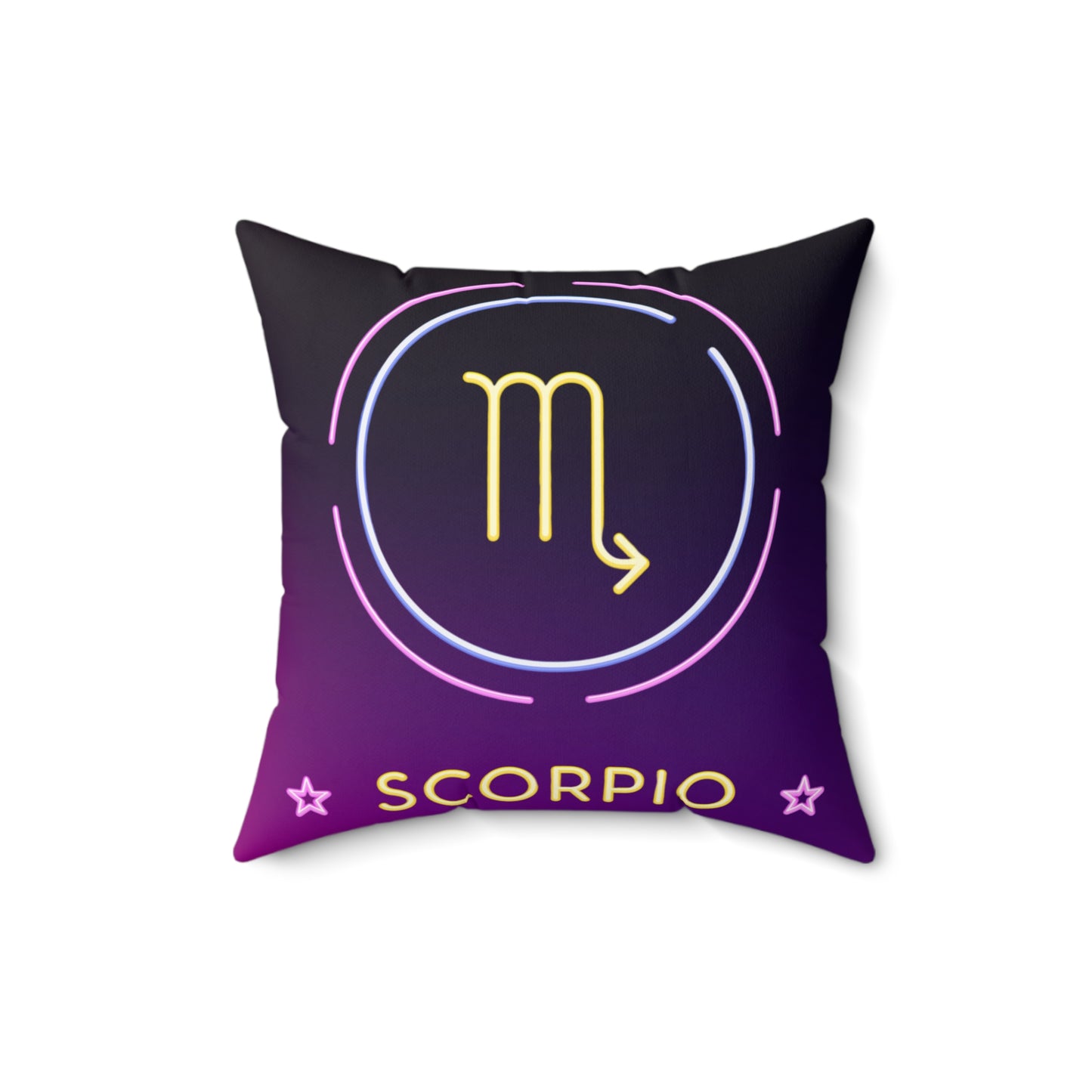 Scorpio Faux Suede Pillow - Zodiac Decor for Astrology Lovers