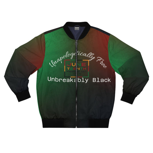 🔥 Unbound Bomber – Men’s Juneteenth Celebration Jacket