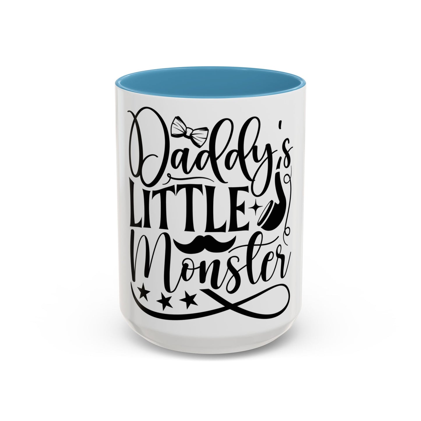 Daddy's Little Monster Coffee Mug | Funny Gift for Dads, Father’s Day Mug, Baby Shower Surprise, Family Drinkware