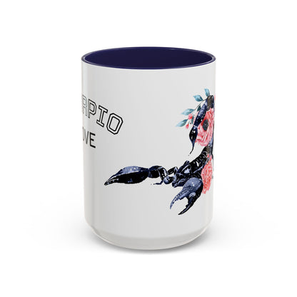 “Scorpio Bloom” Floral Accent Coffee Mug