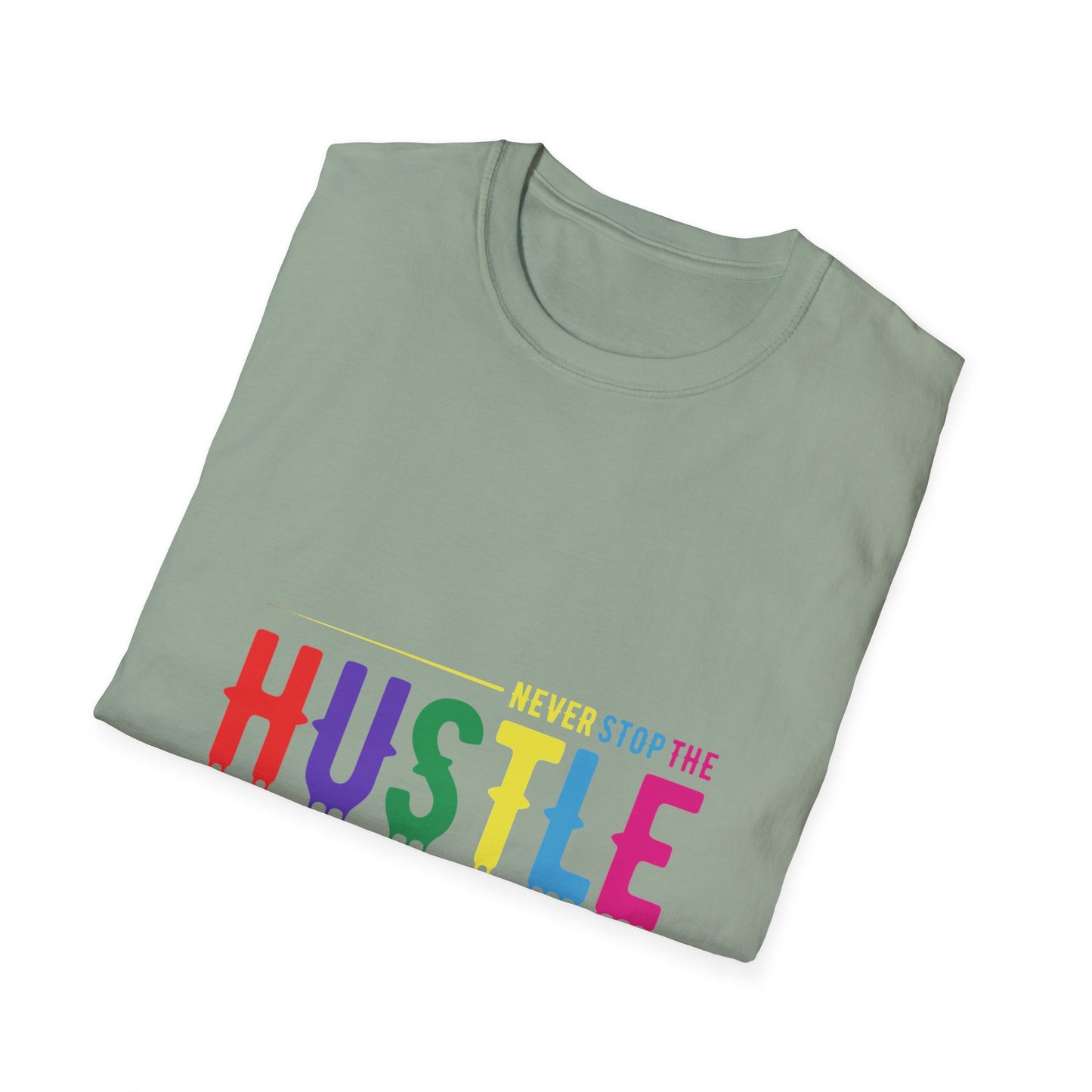 Colorful Hustle Tee – Soft T-Shirt for Entrepreneurs
