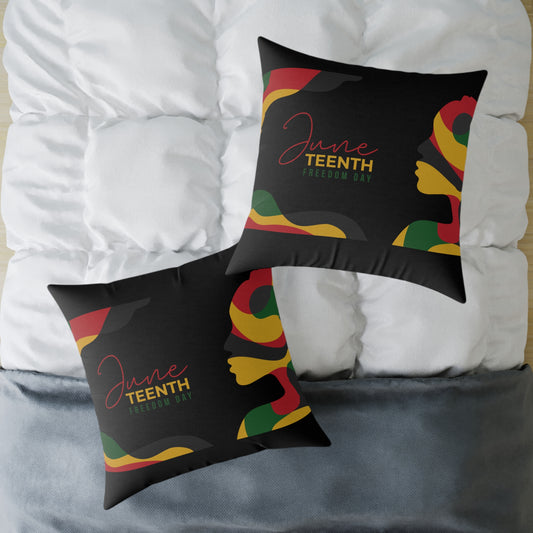 Freedom Blooms Juneteenth Pillow | Vibrant Decorative Cushion, Cultural Home Accent, Celebration Gift