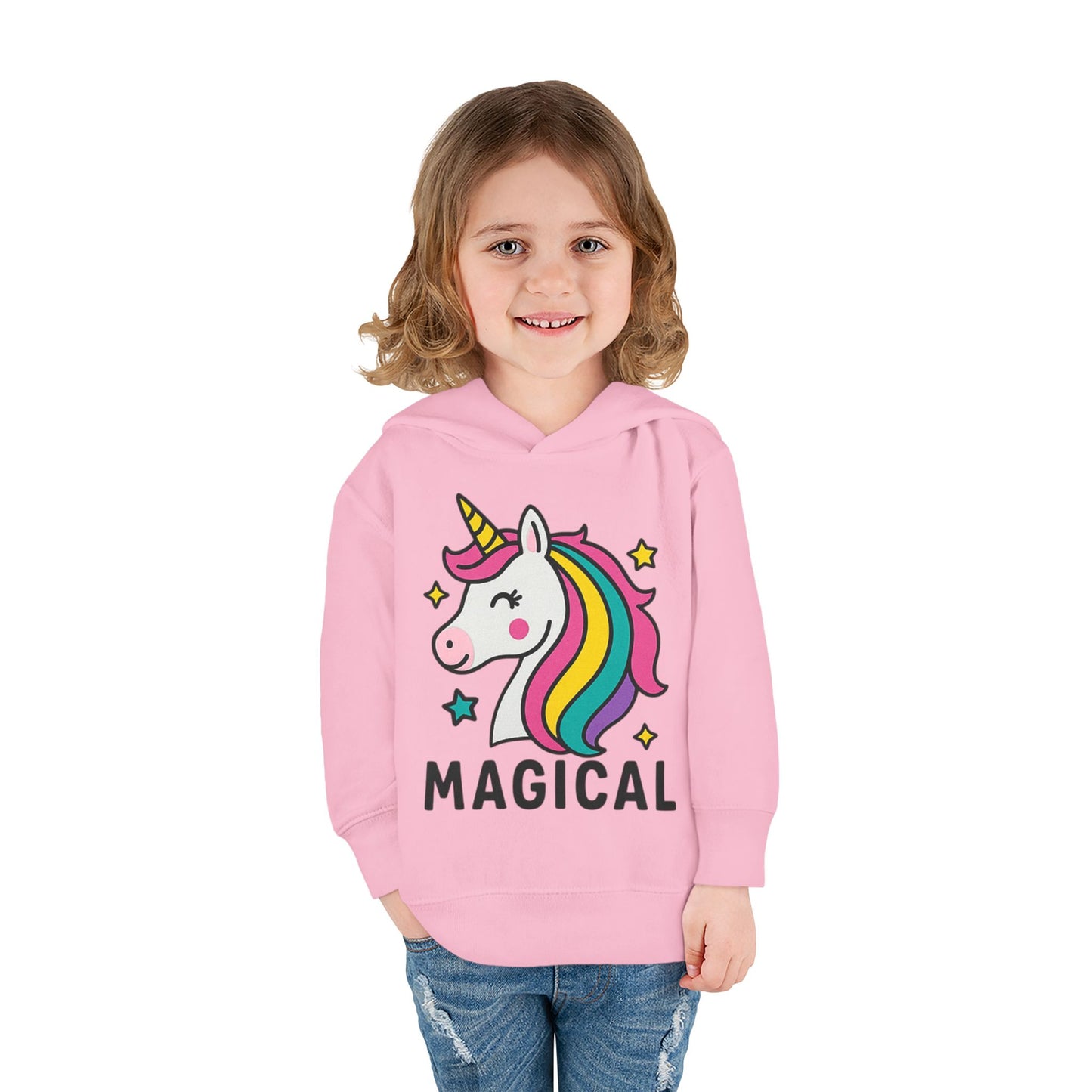 🦄 Magical Unicorn Toddler Fleece Hoodie Cozy & Cute Pullover for Toddlers | Perfect for Birthdays, School Days & Magical Moments