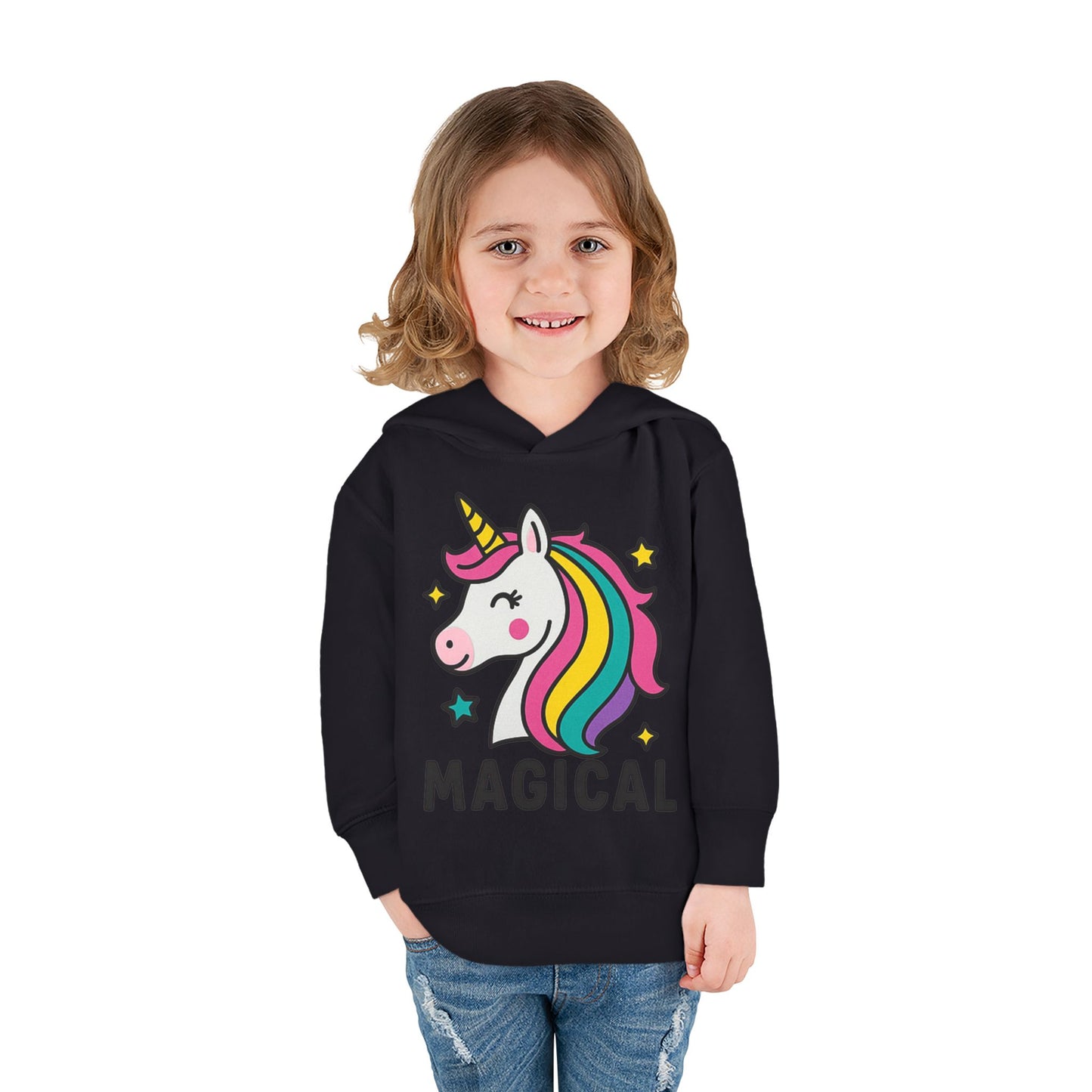 🦄 Magical Unicorn Toddler Fleece Hoodie Cozy & Cute Pullover for Toddlers | Perfect for Birthdays, School Days & Magical Moments