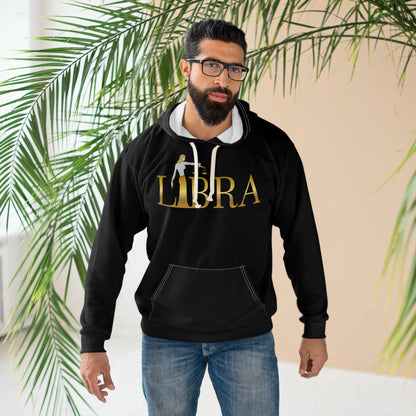 🌌 Libra Zodiac Men’s Pullover Hoodie | Astrology Gift | Celestial Wear | Horoscope Apparel | Star Sign Clothing ⚖️