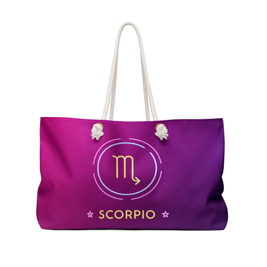 Scorpio Zodiac Weekender Bag - Stylish Travel Tote for Astrological Enthusiasts