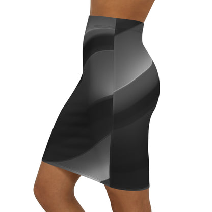 “Black Tie Mood” Pencil Skirt – Bold Elegance, Effortless Confidence