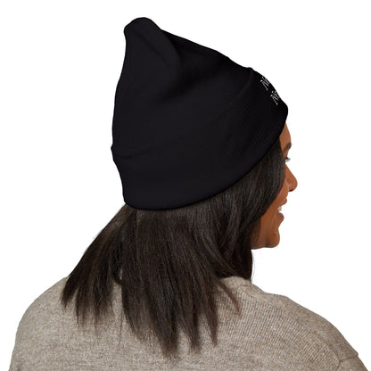 🖤 No Label. No Legacy – Cuffed Beanie Minimal words. Maximum energy.