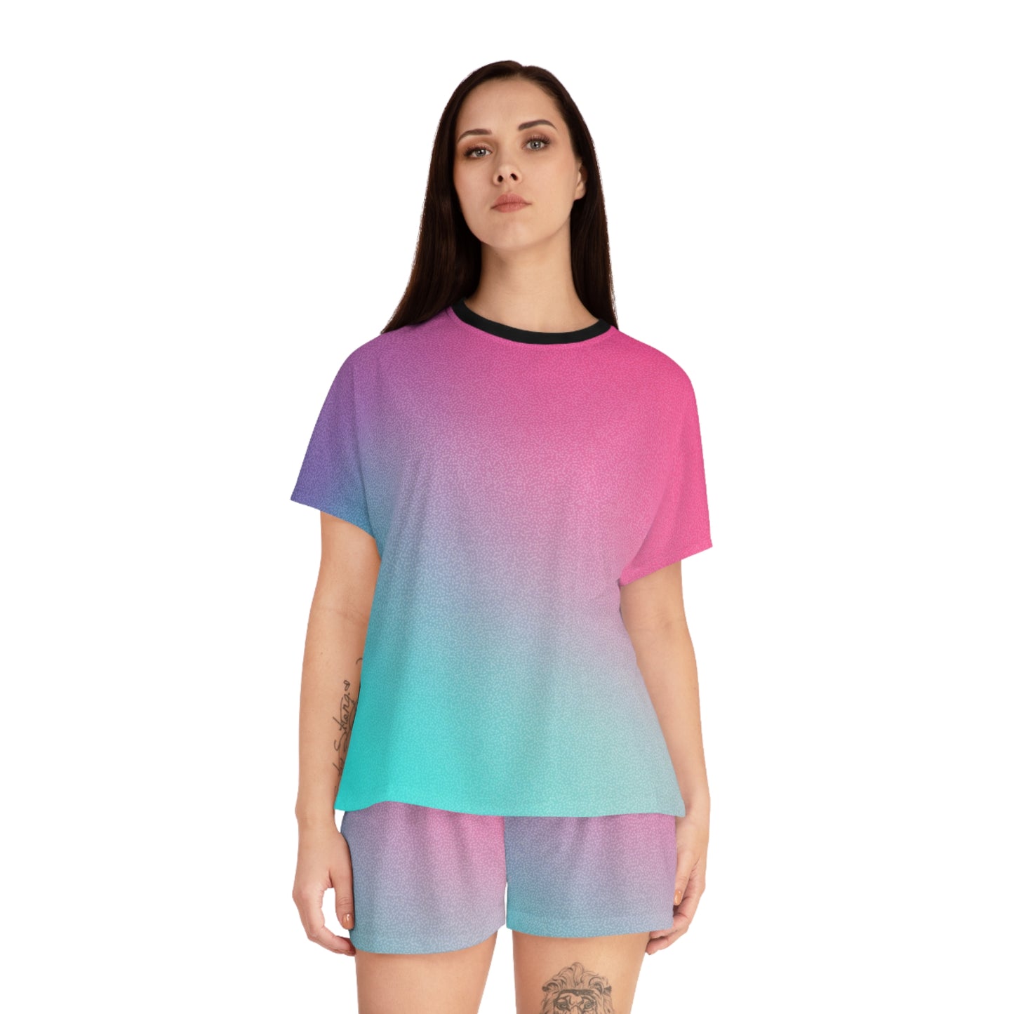 🌈 Women’s Gradient Pajama Set – Where Cozy Meets Chic