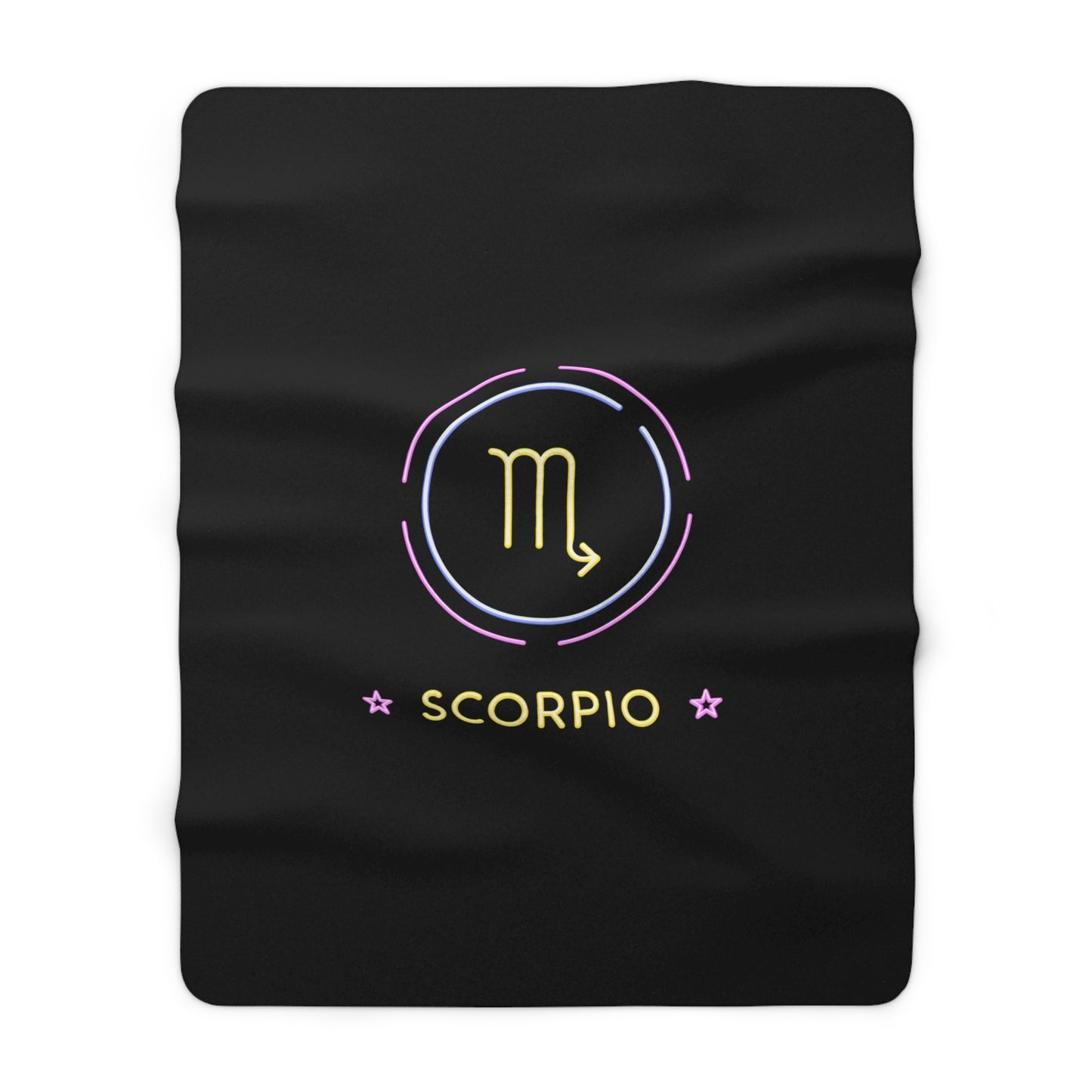 “Scorpio Comfort” Sherpa Fleece Blanket – Cozy Astrological Throw for Zodiac Lovers