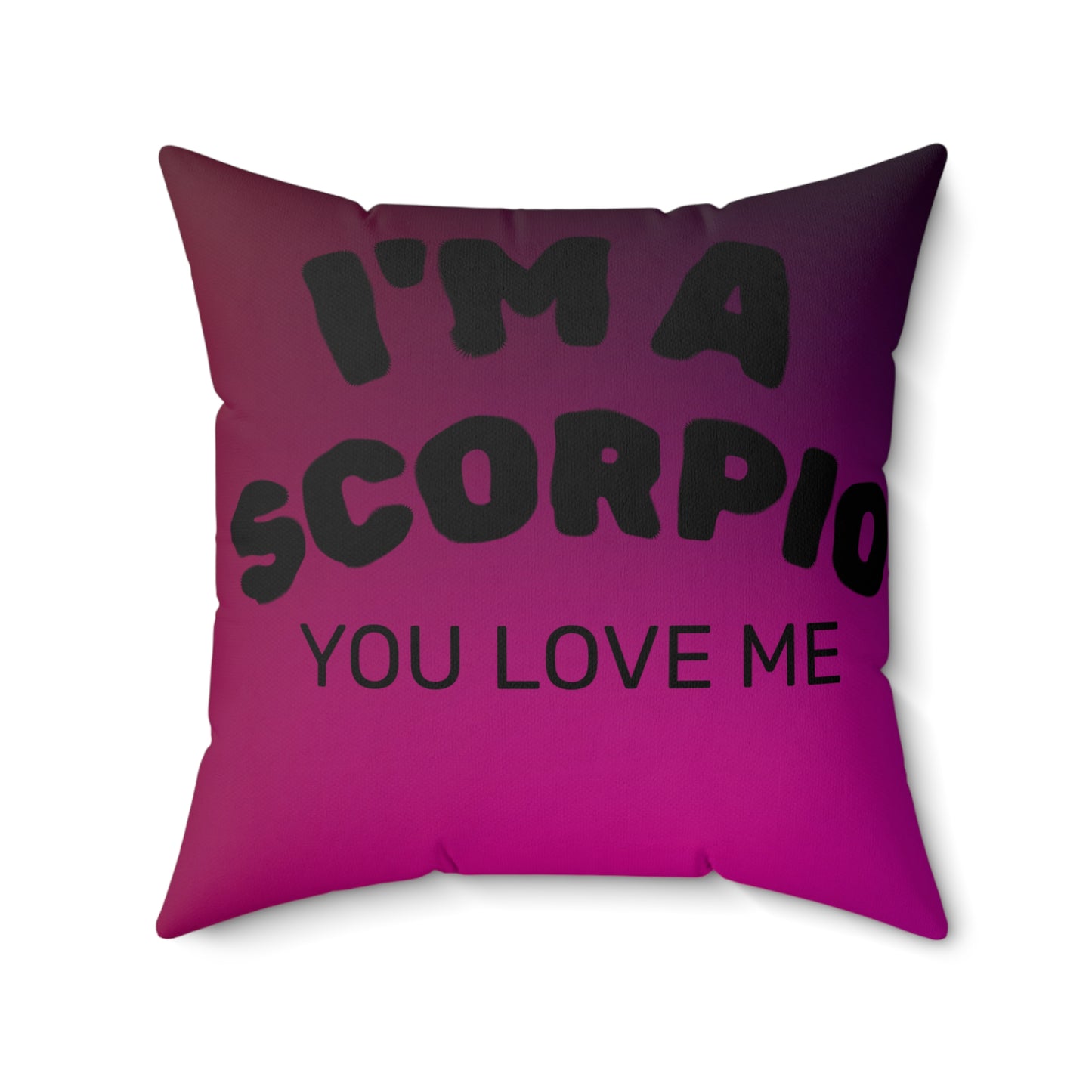 Scorpio Faux Suede Pillow - Zodiac Decor for Astrology Lovers