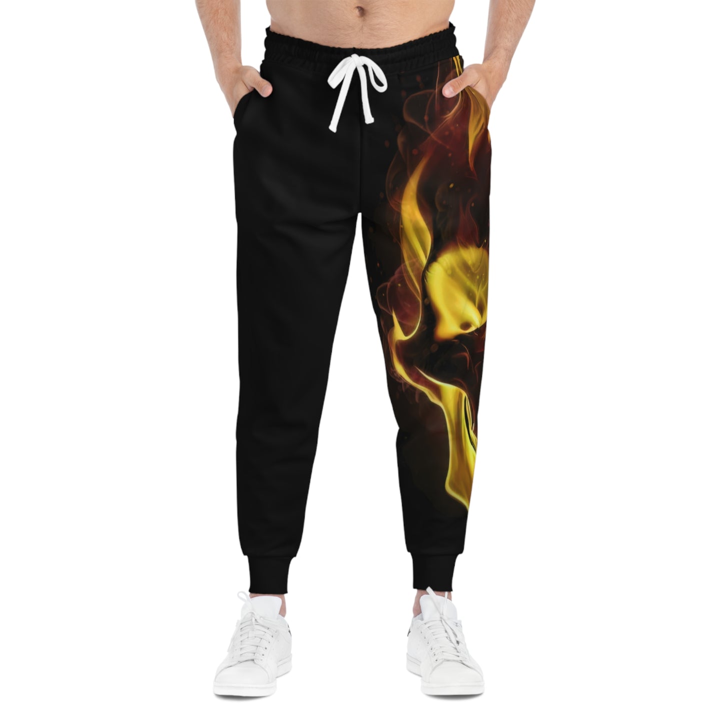 🔥 Fiery Skull Athletic Joggers – Where Bold Design Meets Everyday Drive