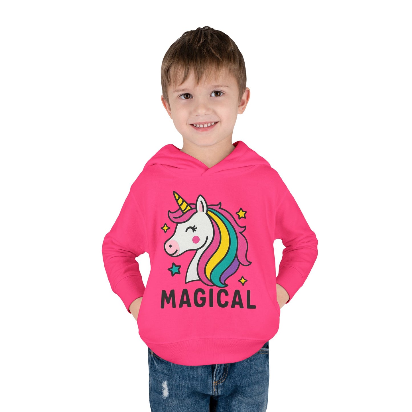 🦄 Magical Unicorn Toddler Fleece Hoodie Cozy & Cute Pullover for Toddlers | Perfect for Birthdays, School Days & Magical Moments