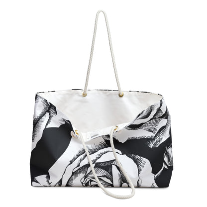 Chic Floral Weekender Bag | Stylish Travel Tote, Overnight & Gym Bag