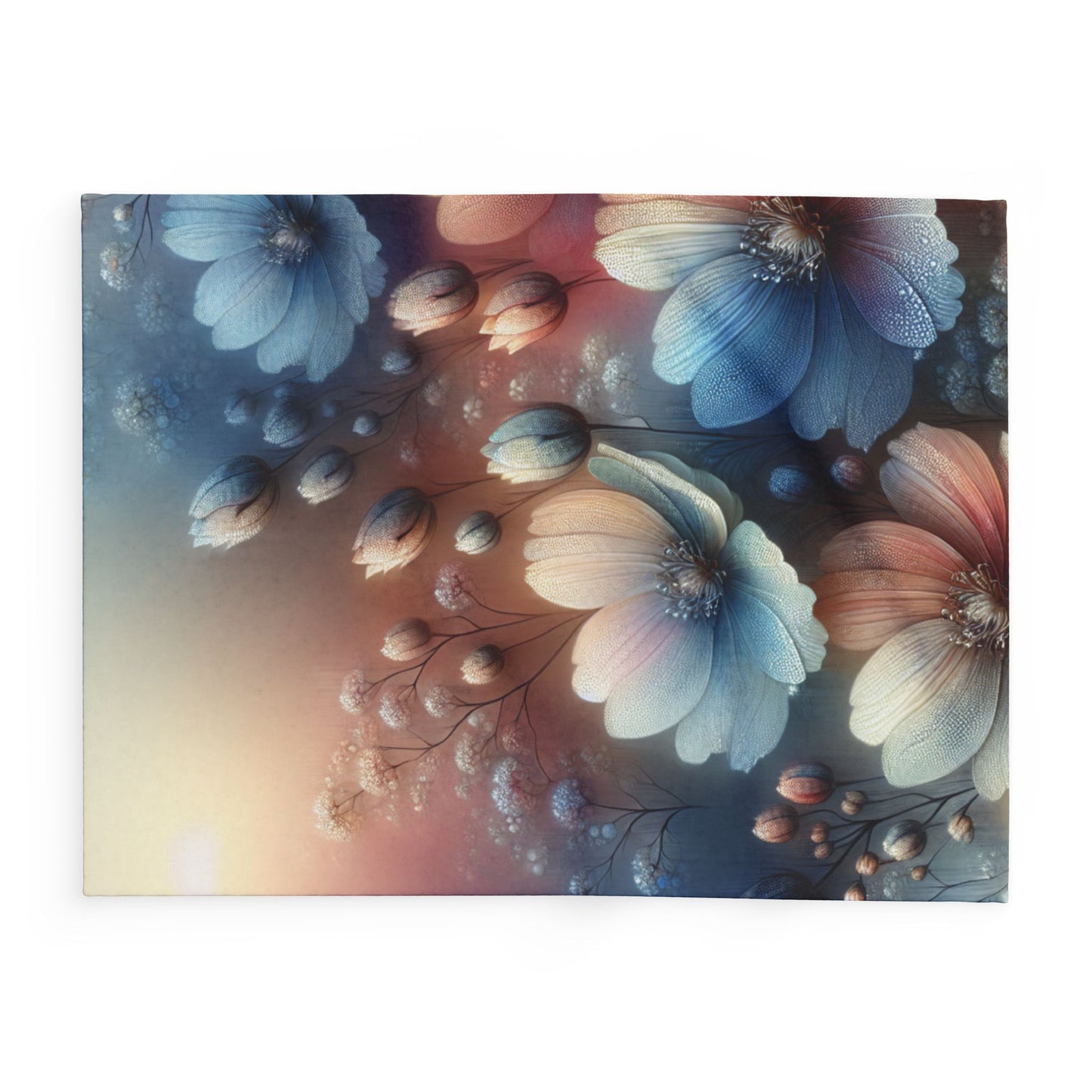 Floral Arctic Fleece Blanket – Cozy Comfort, Vibrant Design, Perfect for Home or Gifting