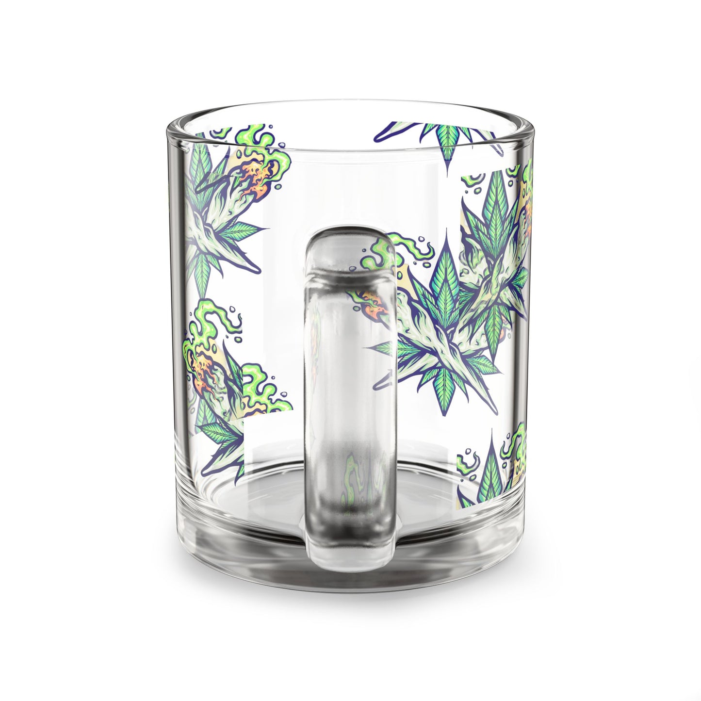 LuxePour Clear Glass Mug | Artistic Drinkware, Gift-Ready Coffee Cup, Fun & Functional Home Accent