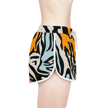 Wild & Free Women's Lounge Shorts – Bold Animal Print for Summer Comfort