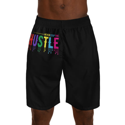 Colorful Hustle Men’s Jogger Shorts | Vibrant Summer Activewear, Gym & Casual Comfort