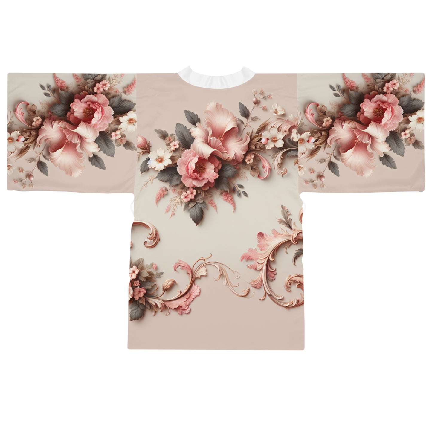 Blossom Aura Kimono Robe – Floral Elegance for Relaxed Chic Living