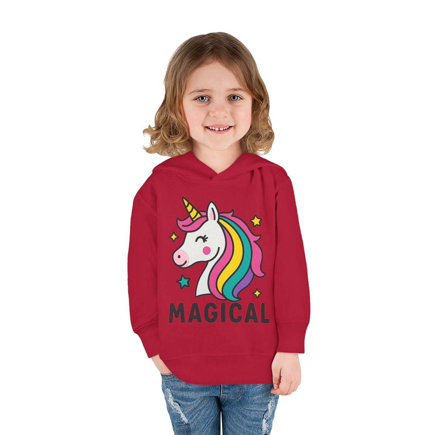 🦄 Magical Unicorn Toddler Fleece Hoodie Cozy & Cute Pullover for Toddlers | Perfect for Birthdays, School Days & Magical Moments