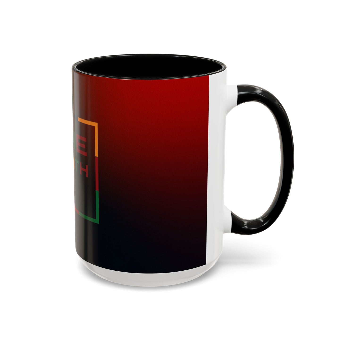 Juneteenth Accent Coffee Mug - Celebrate Freedom, Gift for Black History Month, Unique Housewarming Gift, Colorful Mug for All Occasions