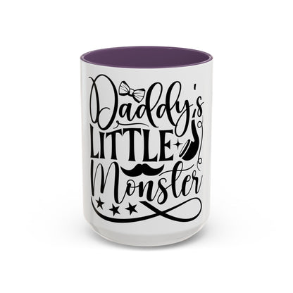 Daddy's Little Monster Coffee Mug | Funny Gift for Dads, Father’s Day Mug, Baby Shower Surprise, Family Drinkware