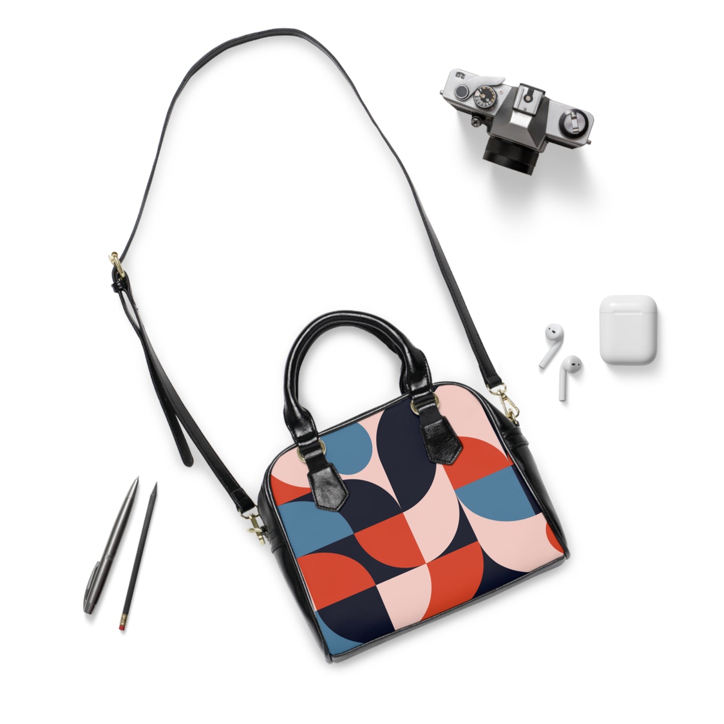 Chic Geometric Shoulder Handbag – Bold, Modern Style for Everyday Elegance