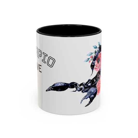 “Scorpio Bloom” Floral Accent Coffee Mug