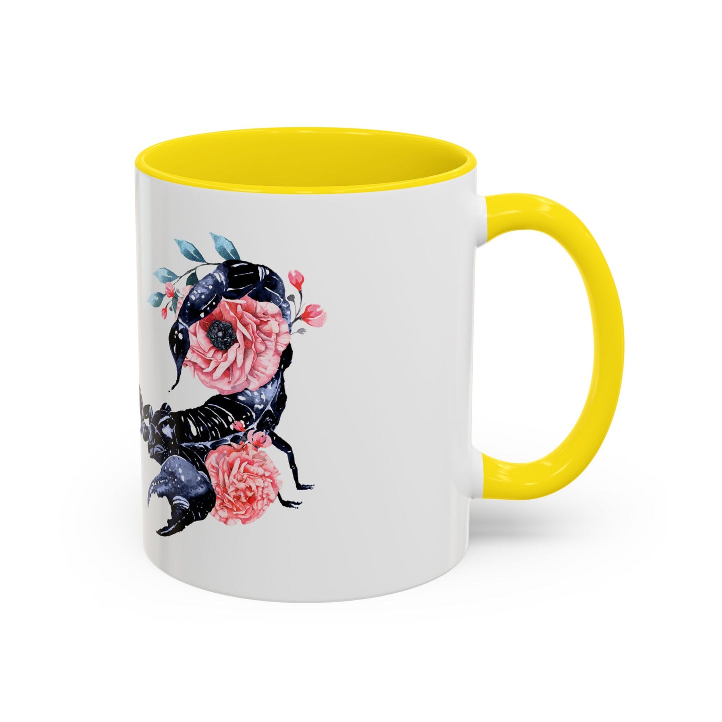 “Scorpio Bloom” Floral Accent Coffee Mug