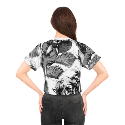 Chic Floral Crop Tee