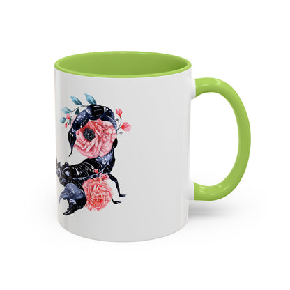 “Scorpio Bloom” Floral Accent Coffee Mug