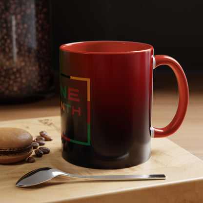 Juneteenth Accent Coffee Mug - Celebrate Freedom, Gift for Black History Month, Unique Housewarming Gift, Colorful Mug for All Occasions