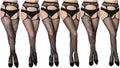 Fishnet Women'S Lace Stockings Tights Sexy Pantyhose Regular & plus Sizes (Pack of 6)
